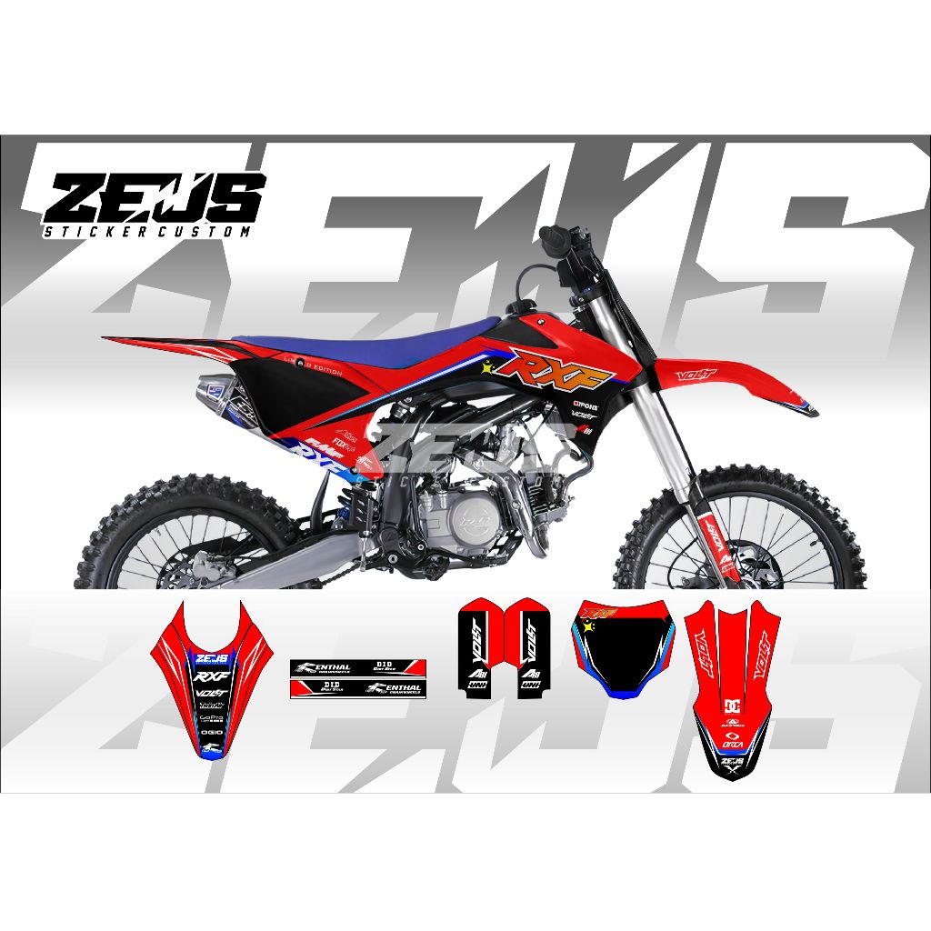 Decal Sticker - Stiker Dekal Rxf 150cc Zeus SC 18