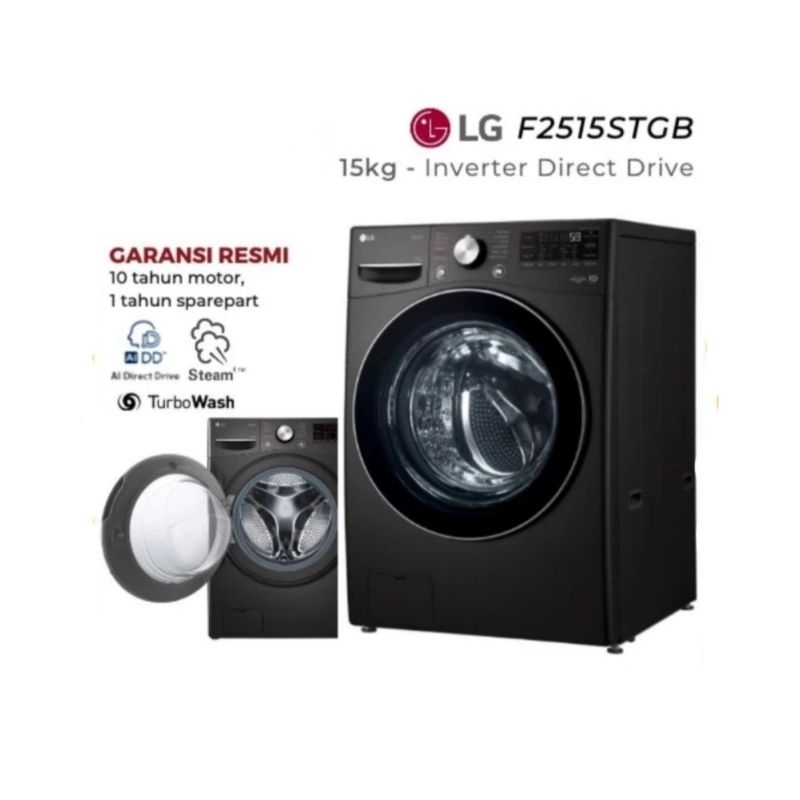 Mesin Cuci LG Front Loading F2515STGB 15Kg