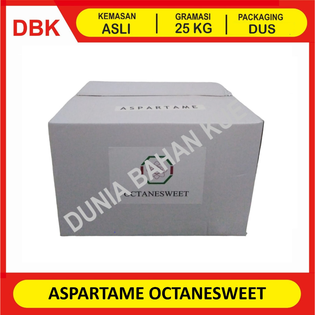 

ASPARTAME OCTANESWEET 200-210x GULA - 1 DUS 25 KG / PEMANIS ASPARTAME