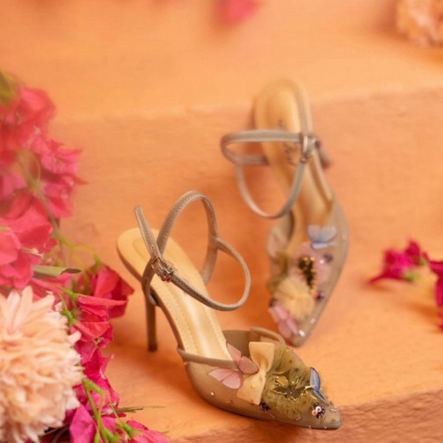 Ittaherl Katnis Heels 90 mm / 9 cm Sage NEW BARU NBU Size 38