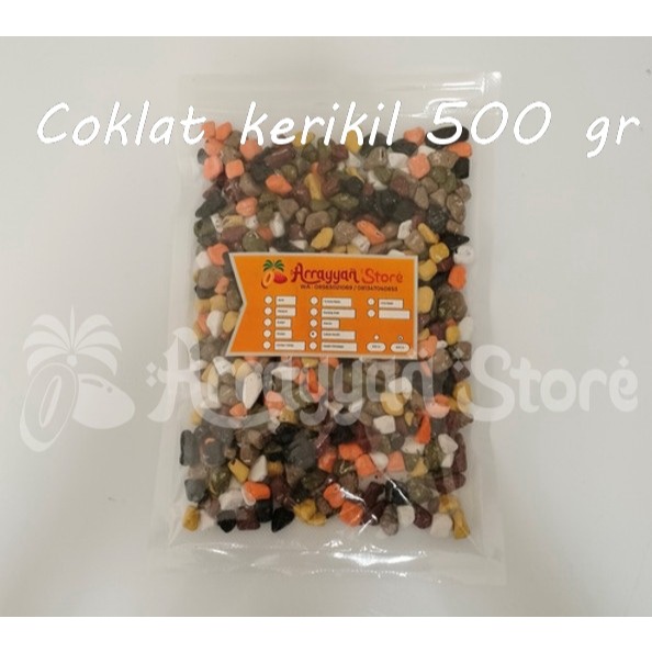 

Coklat Kerikil coklat batu Kemasan Repack 500 gr