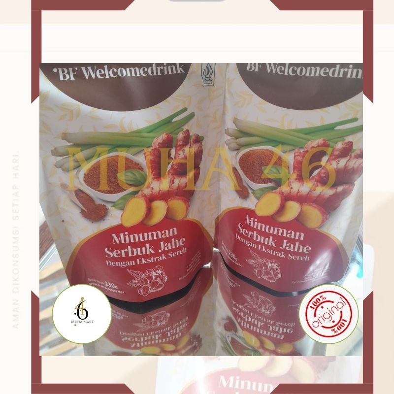 

BF Welcomedrink Minuman Jahe Merah Gula Aren dan Sereh Booster Factory
