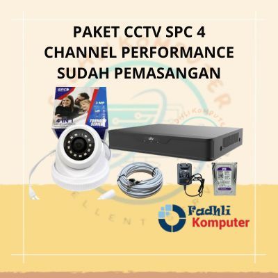 PAKET CCTV SPC 4 CHANNEL PERFORMANCE TORNADO (SUDAH PEMASANGAN)