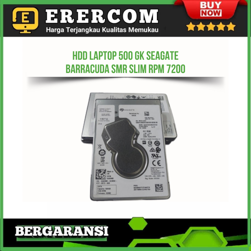 Hardisk Hdd Laptop 500 GB Merk SEAGATE BARRACUDA SMR Slim Rpm 7200