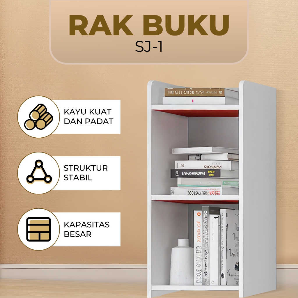 Tokolemari Rak Buku - Rak Serbaguna - Lemari Buku Sekolah Rak Kabinet Susun