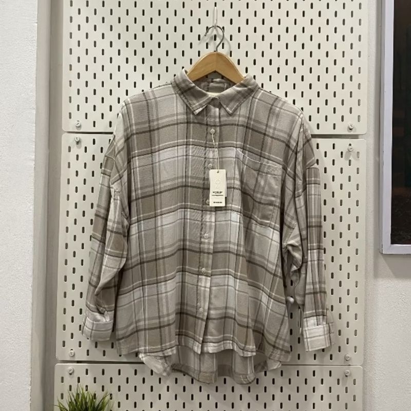 GREENLIGHT Kemeja Flanel Wanita Longline Original