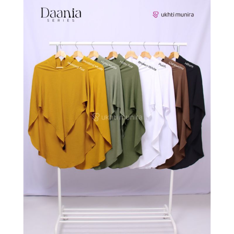 Daania Ukhti Munira Bergo Khimar 1 Layer Premium Dewasa Daily Instan Anti Tembem Non Pet Ped Panjang