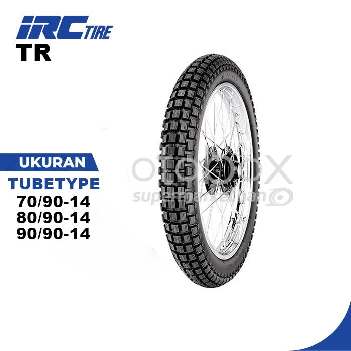 BAN MOTOR IRC TR - SERIES UKURAN 70/90 80/90 90/90 RING 14 TUBETYPE BAN TRAIL
