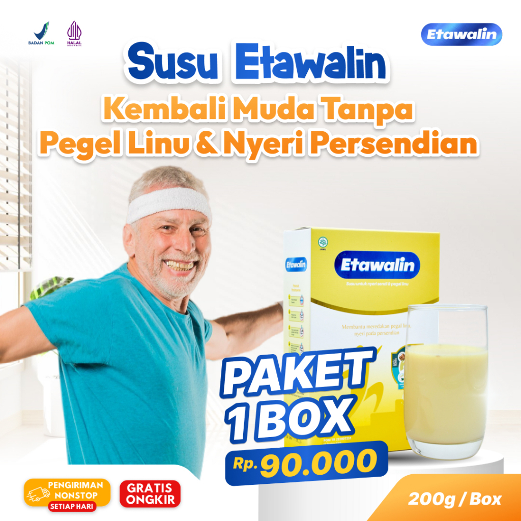 

(Dijamin Efektif) Etawalin Gold Atasi Asam Urat dan Kolestrol Paket 1 Box