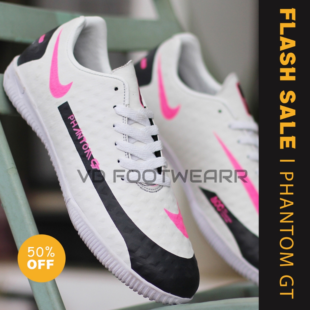 Sepatu Futsal Murah Phantom GT Academy Blalck Pink