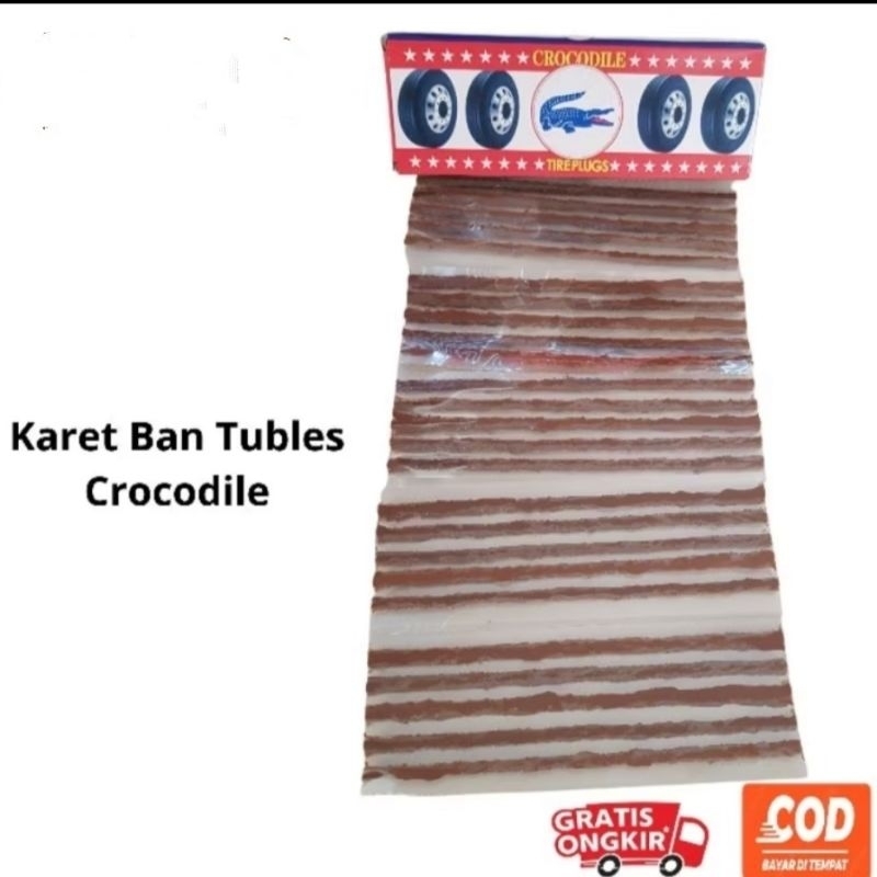 Alumagada Karet Lem Ban Tubles CROCODILE/Karet Lem Cacing Ban Tubles CROCODILE