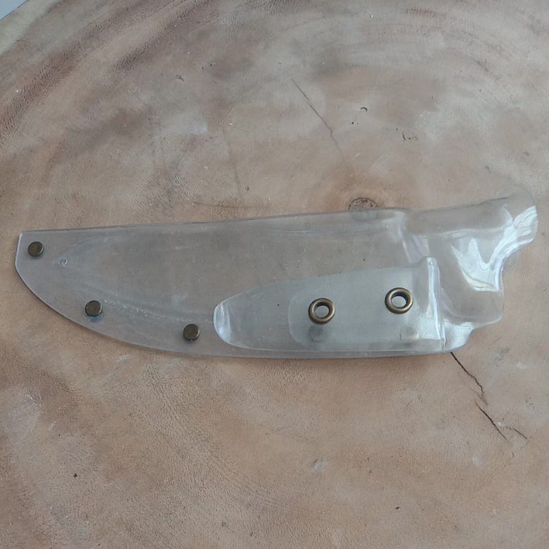 Sarung pisau PVC tramontina seset kulit (Lamb modifikasi,dipotong  ) 24606 Tipis.