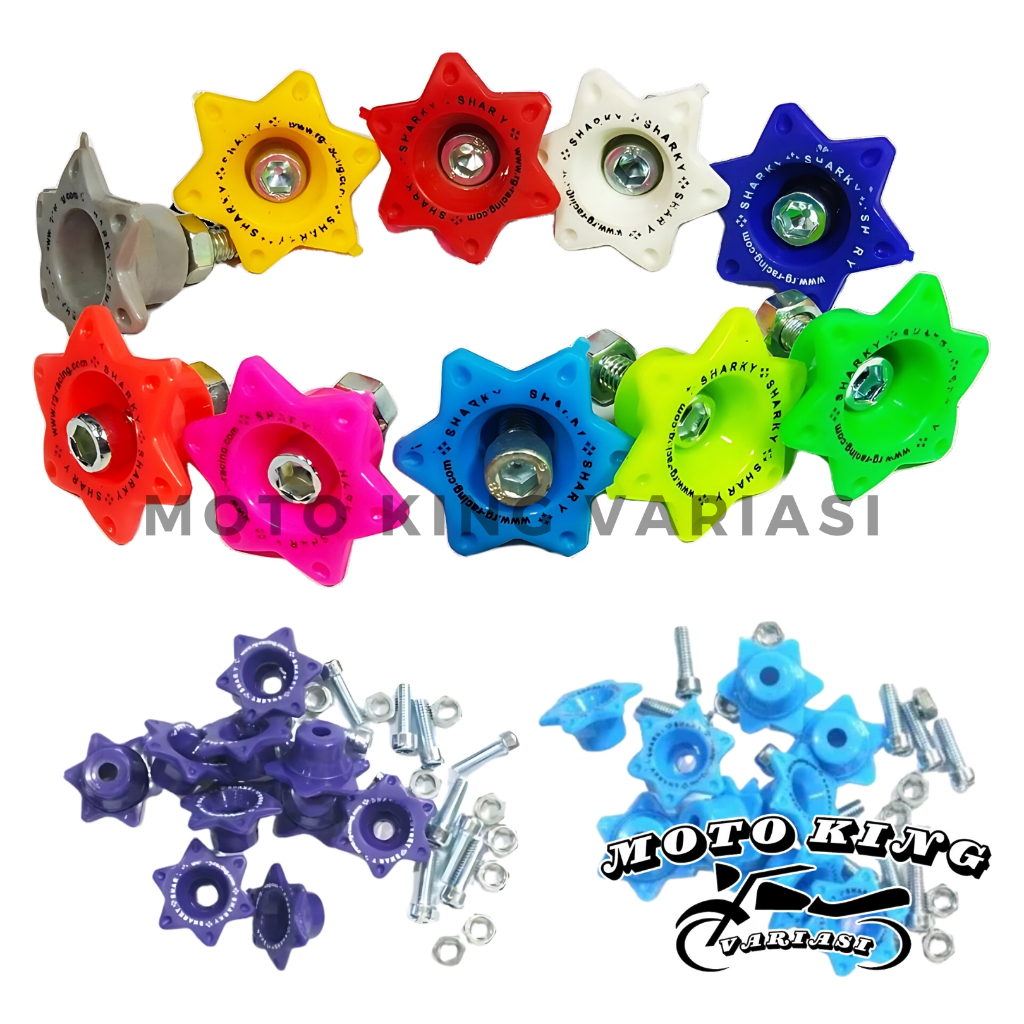 Ring Monel Sharky/Yoshinora Bintang + Mur Baut Isi 20Pcs Variasi