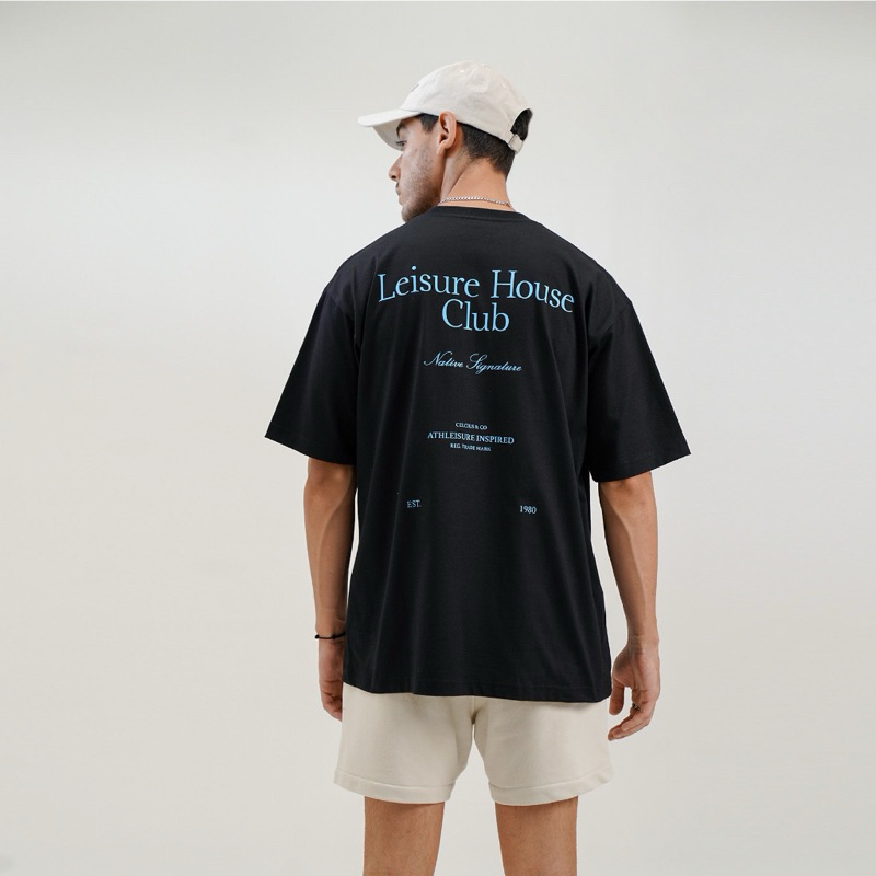 [ Berkualitas ] Kaos Celcius Leisure House Club 4 T-shirt Hitam Pria Wanita