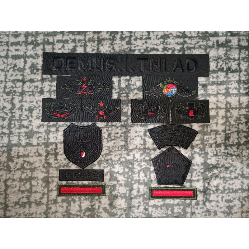 BORDIR PAPAN NAMA TNI AD