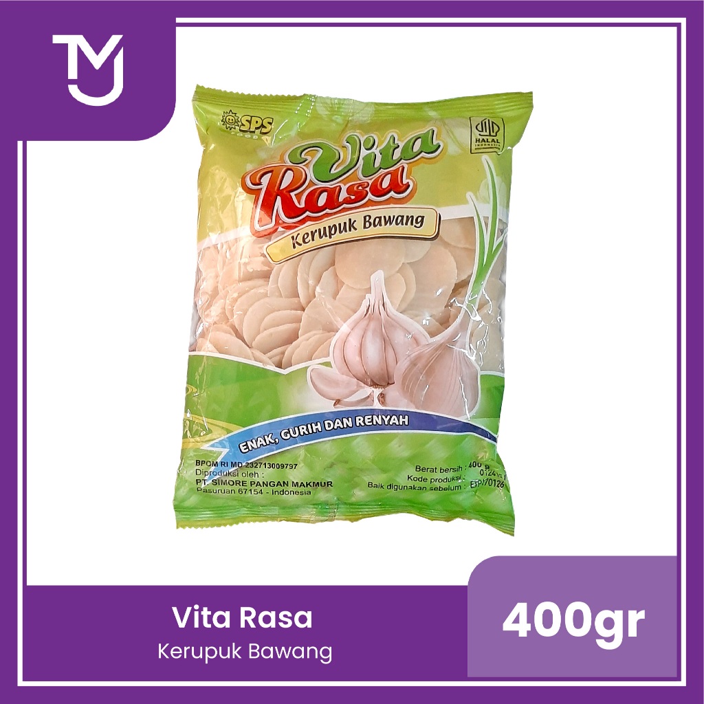 

Vita Rasa Kerupuk Bawang 400gr