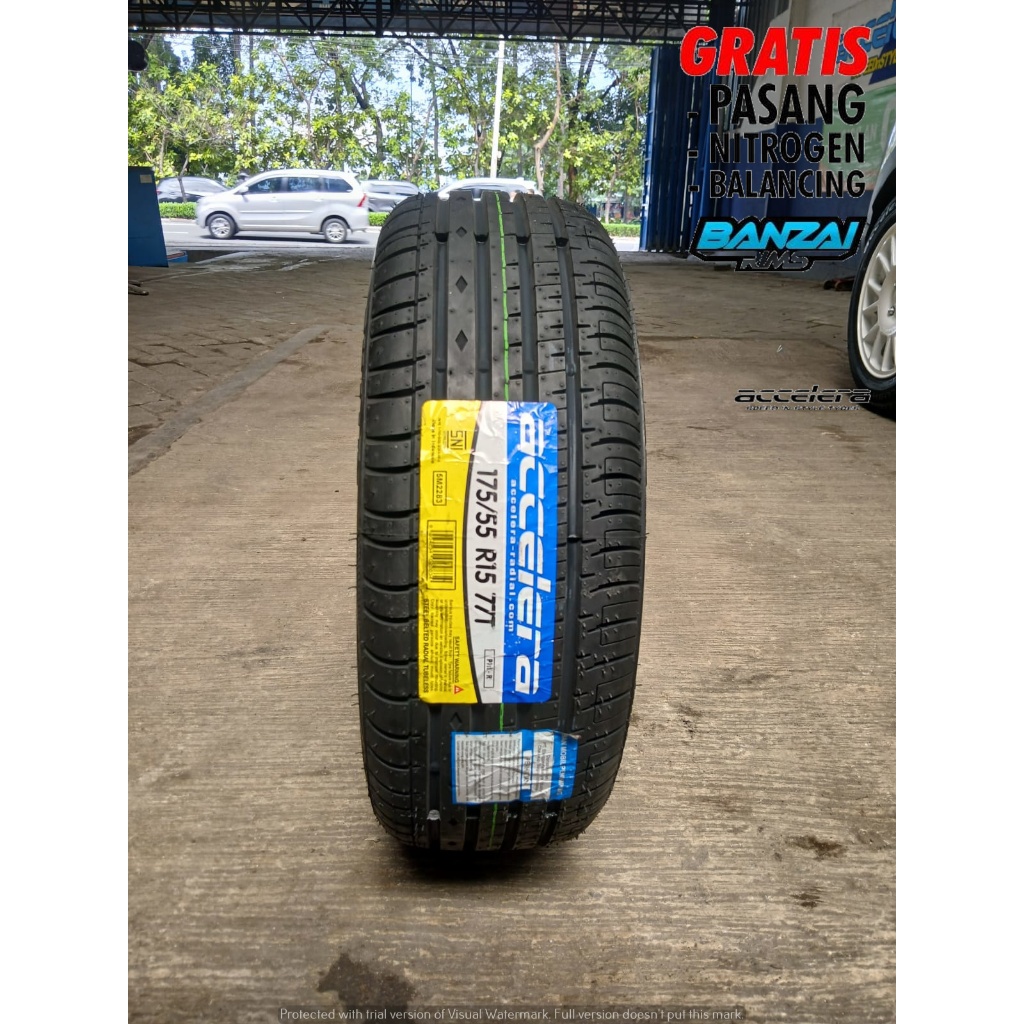 Ban Mobil Tubles Ring 15 175/55 Merek ACCELERA PHI-R 175 55 R15 Ban Tubles