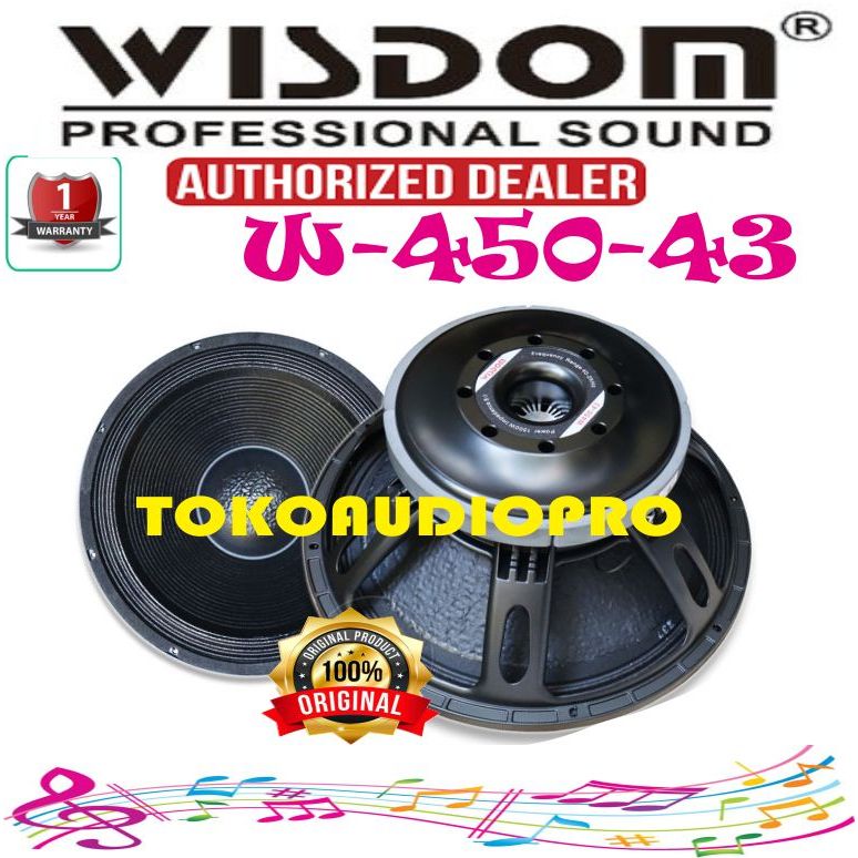 Wisdom W45043 Speaker Component Original W450-43 / W-45043