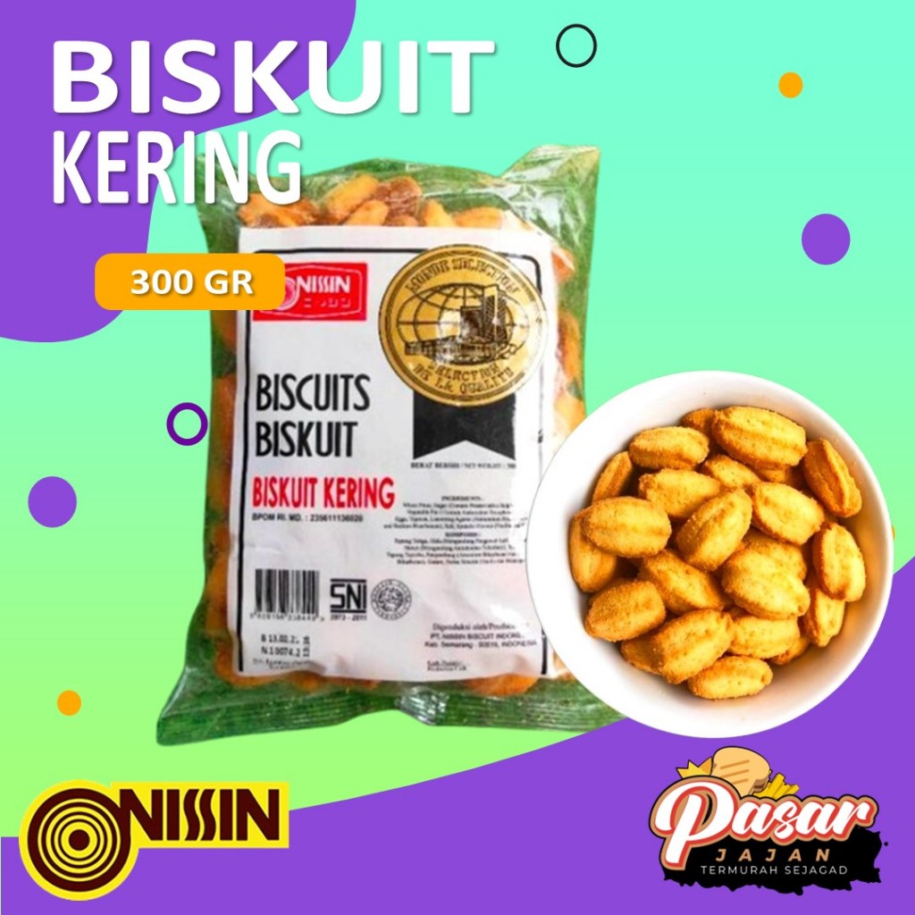 

Biskuit Kering Jadul Nissin Biscuits Crackers 300gr