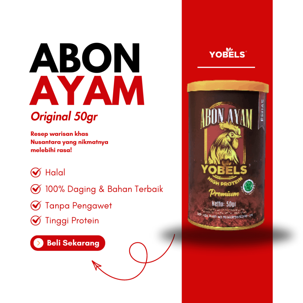 ABON YOBELS Abon Ayam Original 50gr