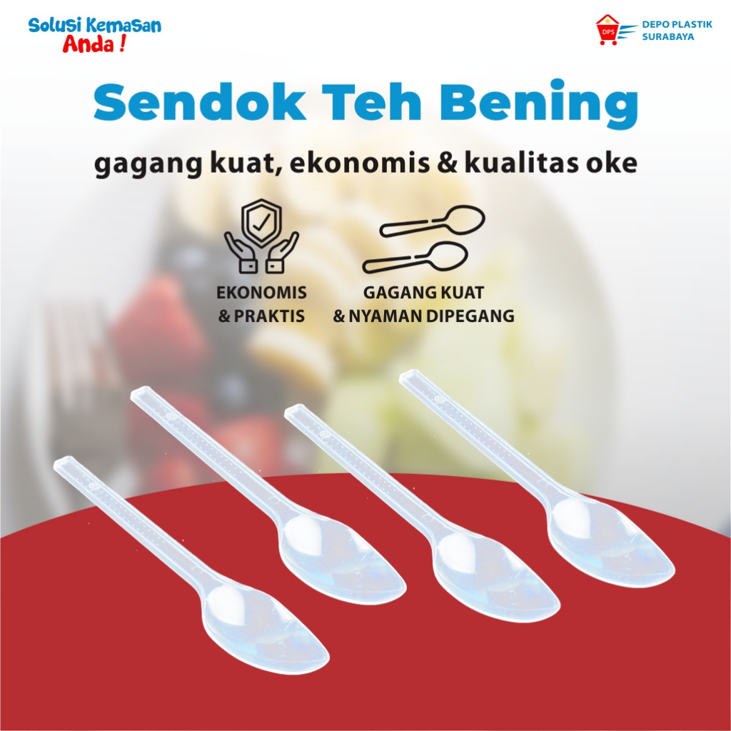 Sendok Teh Plastik Luxor / Sendok Teh Murah / Sendok Teh Kekinian