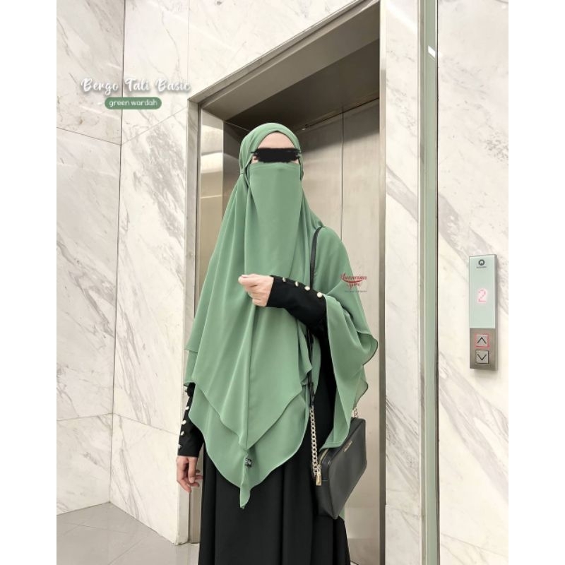 Bergo Tali Basic | Jilbab Bergo Instan | Khimar | Khumaira Syar'i