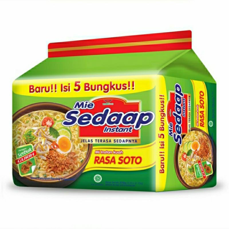 

Sedaap Mi Instan Soto 5 x 75 g