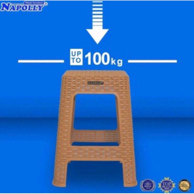 Kursi Bakso / Kursi Plastik / Kursi Rotan / Kursi Motif Rotan Kuat Murah / Kursi Napolly