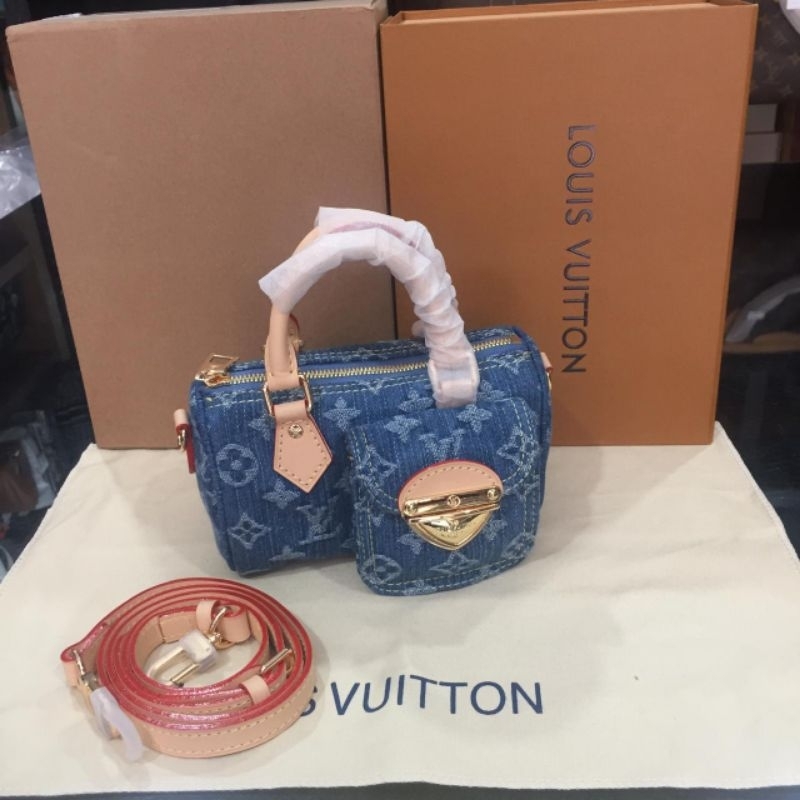 Lv Nano Speedy Denim 82950