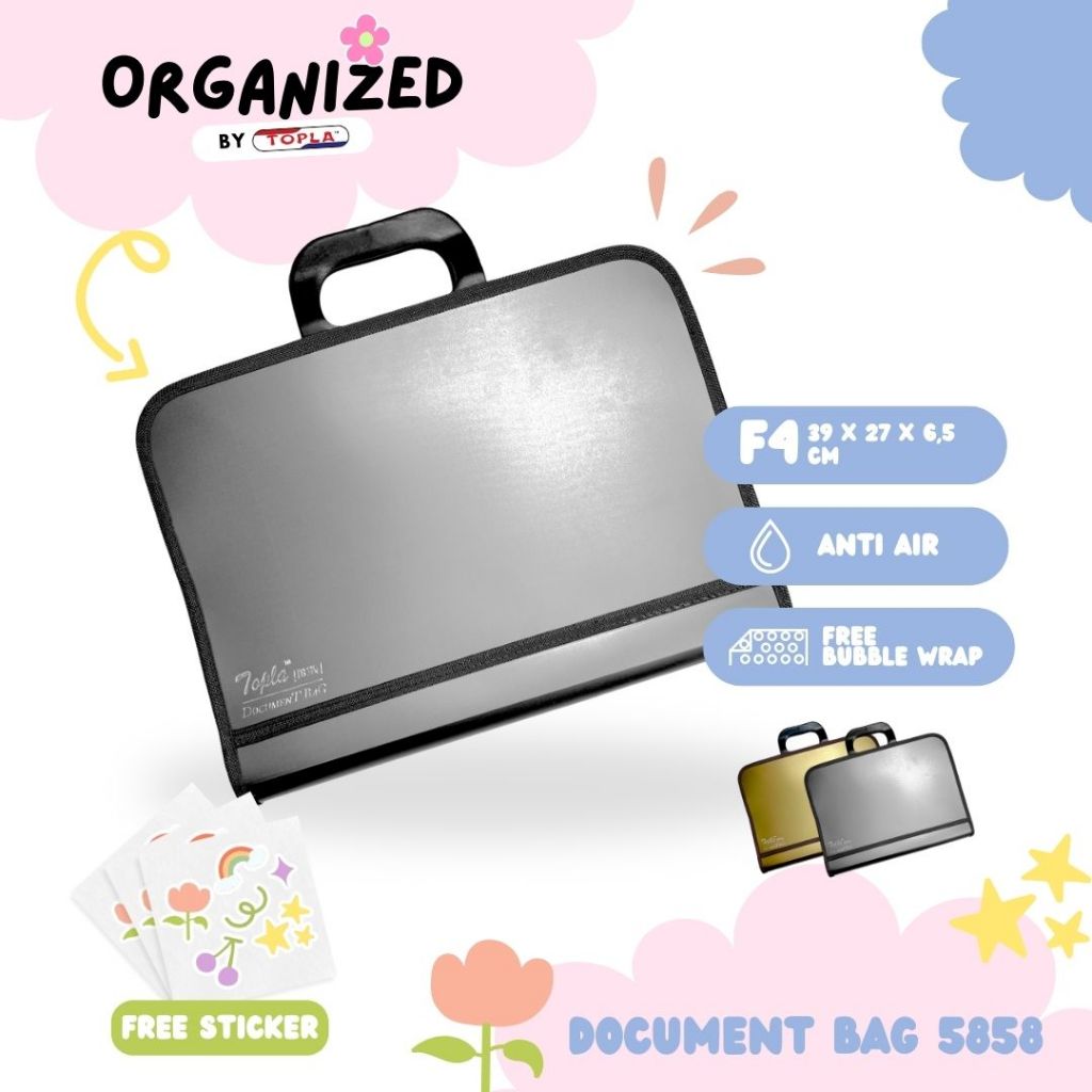 

Topla document bag 5858 tas laptop 14 inch dokumen tenteng tas kertas berkas skripsi ukuran folio