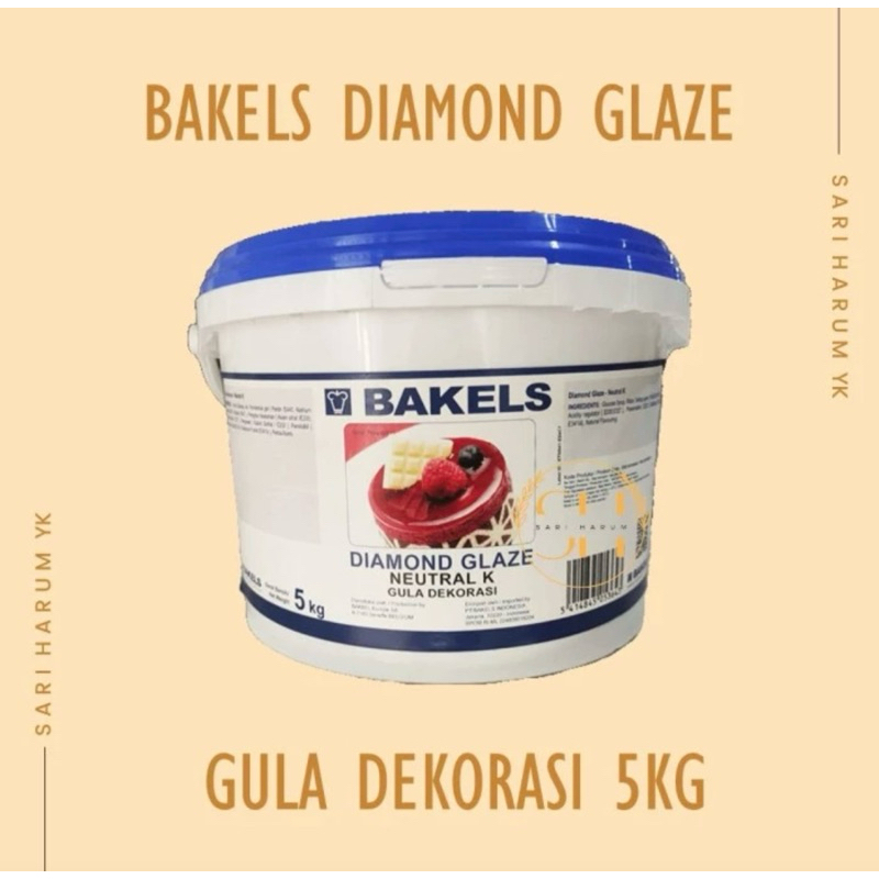 

Glaze | Gula Dekorasi | Neutral Glaze | Miror Glaze | Bakels | Bakels Diamond Glaze | Bakels Glaze 5KG