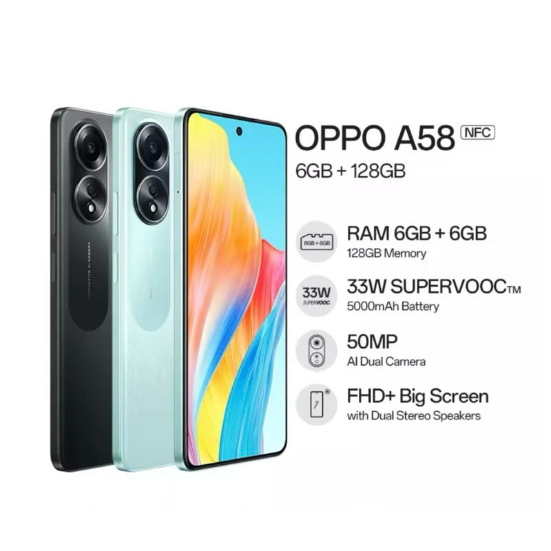 OPPO A58 ram 6