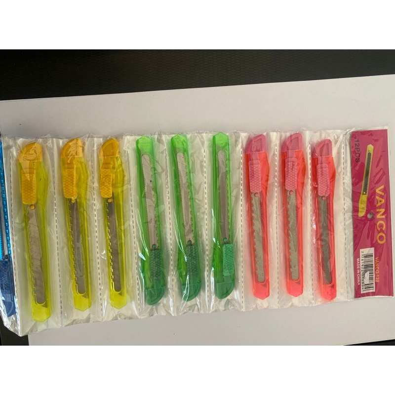 

CUTTER VANCO 128 KECIL WARNA WARNI | PISAU KATER KECIL 1pcs