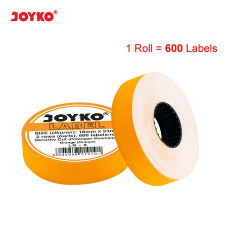 

Label LB-8 (2 baris, Cah-Cah, fluorescent orange) Joyko