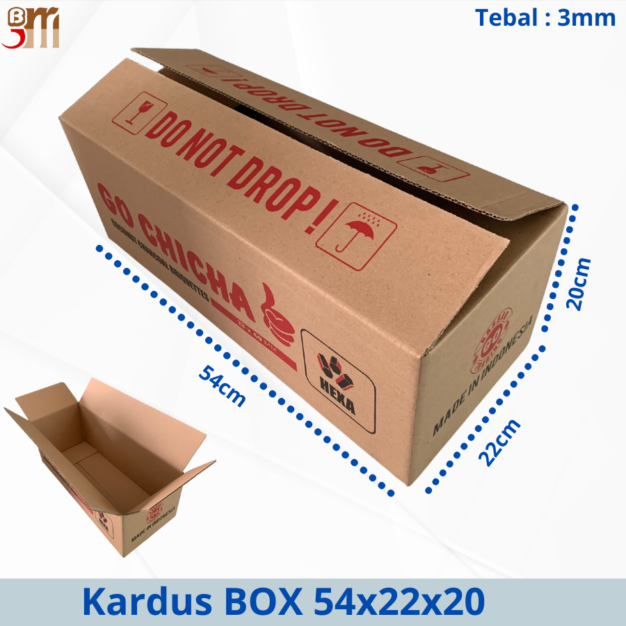 

Kardus Karton Box Go Chicha Ukuran 54x22x20 Tebal 3mm Kotak Packing Serbaguna