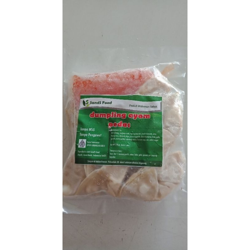 

sands Dumpling ayam pedas isi 10pcs