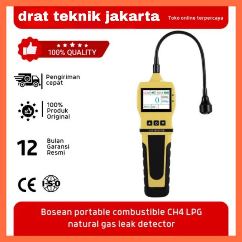 Bosean portable combustible CH4 LPG natural gas leak detector