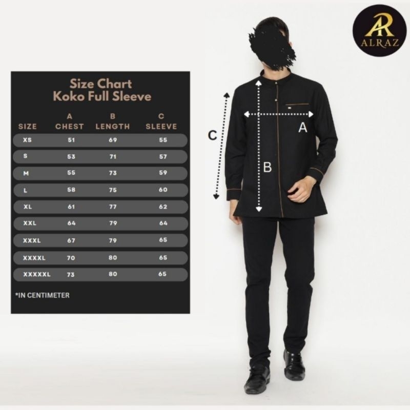 KOKO PUTIH ALRAZ / Koko alraz lengan panjang&pendek