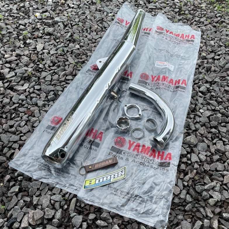 KODE U89X Knalpot Boban Fullset Nuklir C33 C39 Knalpot Rx king Rx s Original Boban Knalpot