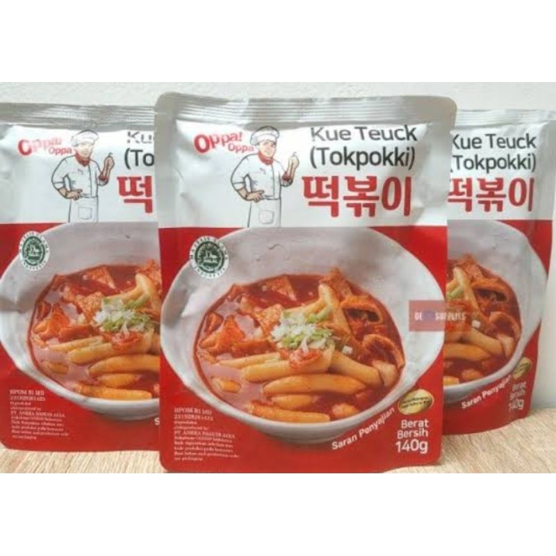 

Tokpokki Halal instan + bumbu 140gr Kue Teuck