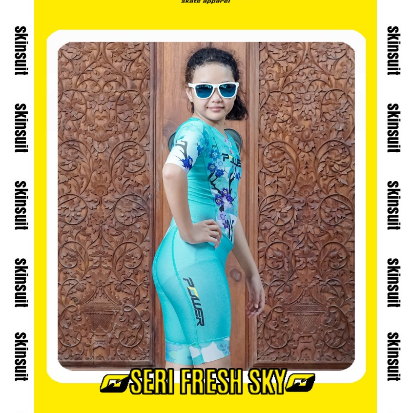 Jersey Skinsuit Inline Skate Sepatu Roda Anak Premium Powerskate Apparel