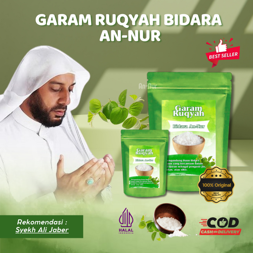 

Garam Ruqiayah An Nur Penangkal Jin ,Pembuka Aura