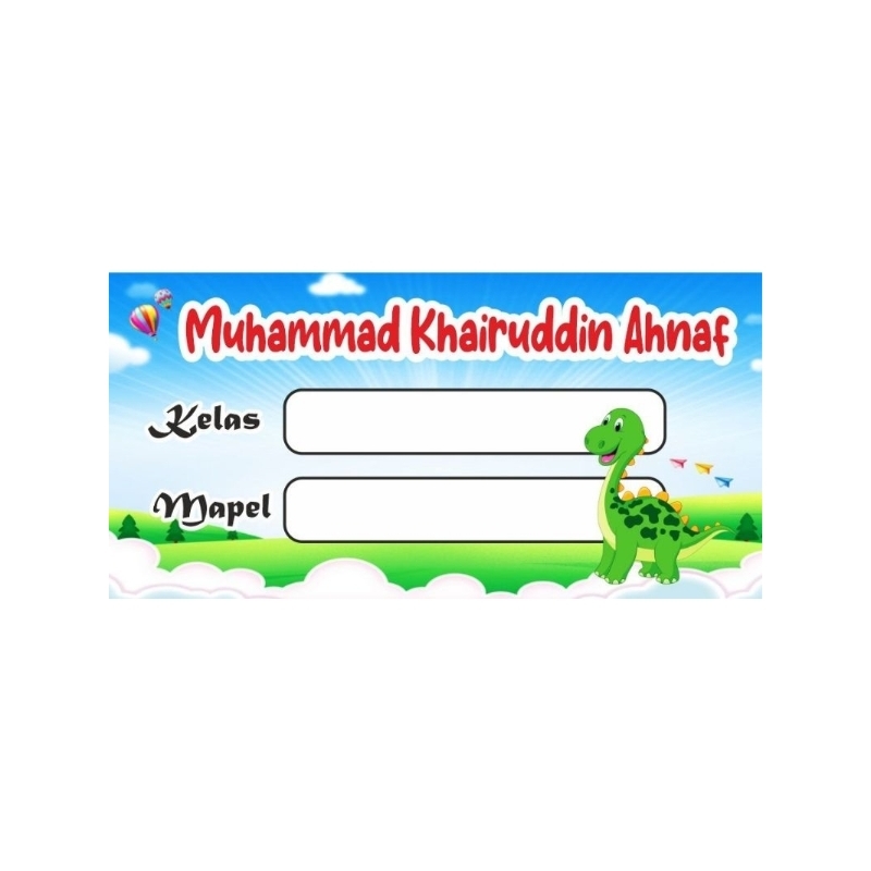 

Stiker nama custom/label mata pelajaran custom/stiker mapel