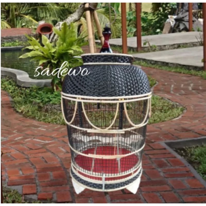 Sangkar burung perkutut rotan