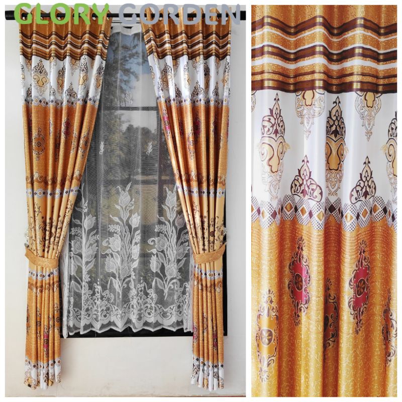 Gorden model semokring pareasi warna Panama biru pink gold hijau tosca ungu coklat abu terbaru