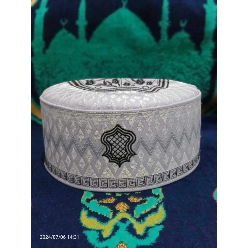 SONGKOK PECI KOPIAH USTADZ ADI HIDAYAT peci asagofah putih hitam peci asagofah bugis peci asagofah n