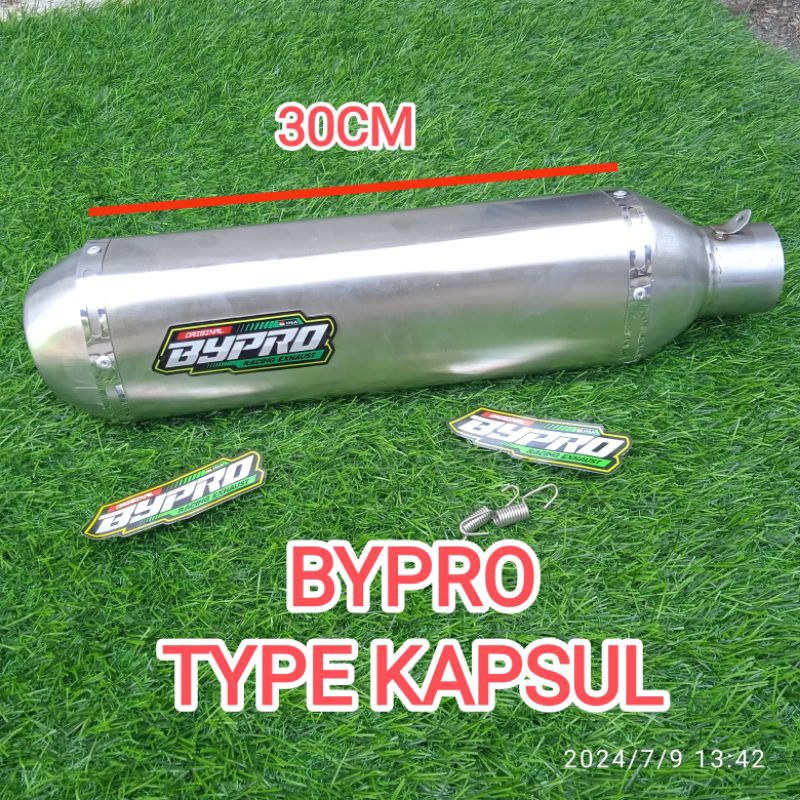 PROMO SLENCER KNALPOT BYPRO KAPSUL KLEM INLET 50MM ORIGINAL BYPRO
