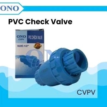 CVPV ono 1/2" check valve pvc polos 1/2 inchi klep tengah sambungan pipa paralon 0.5"