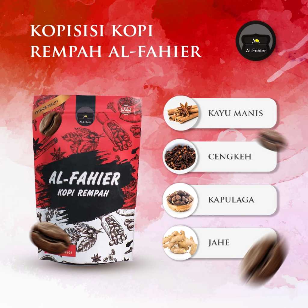 

Kopi Bubuk Rempah Blend Arabika dan Robusta for Kopi Susu Espresso Kekinian By Al Fahier 200gr