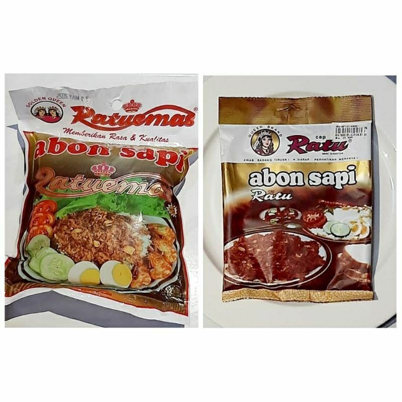 

Abon sapi Ratuemas 100 gr, abon sapi cap ratu 90 gr